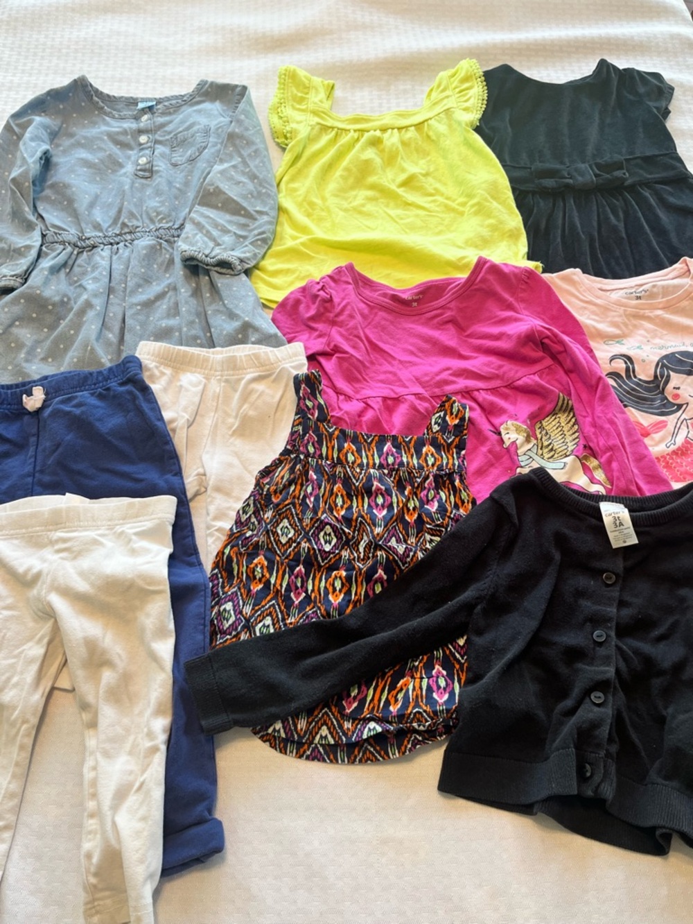 3T girls Carter’s mix & match clothing bundle